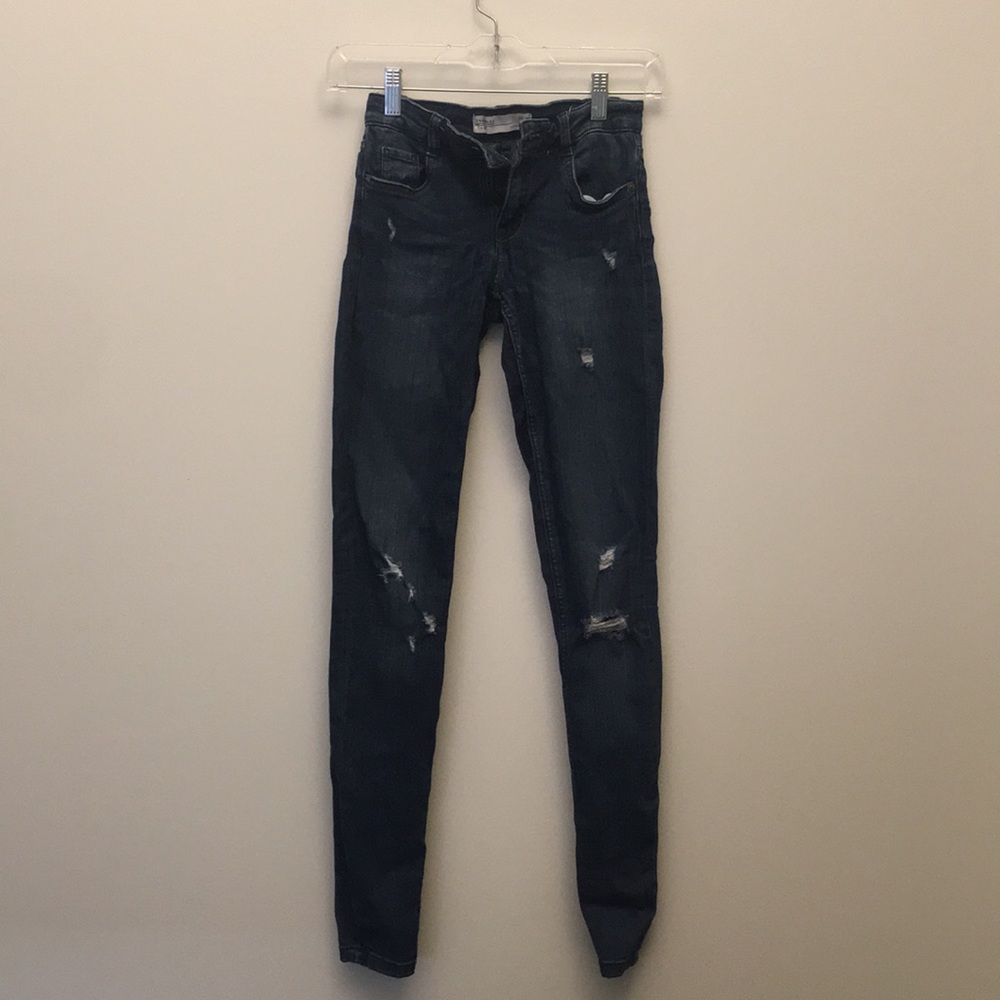 Zara depressed skinny jeans